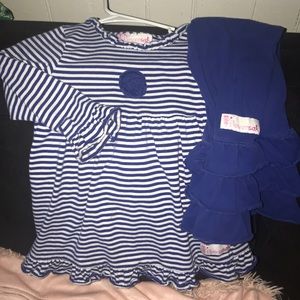 Girls size 6 ruffle outfit